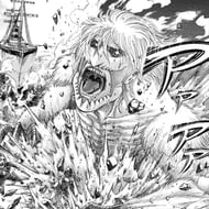 Falco Grice's Jaw Titan. Image Source: Attack on Titan manga: Chapter 129